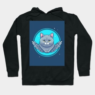 Cat Angel Hoodie